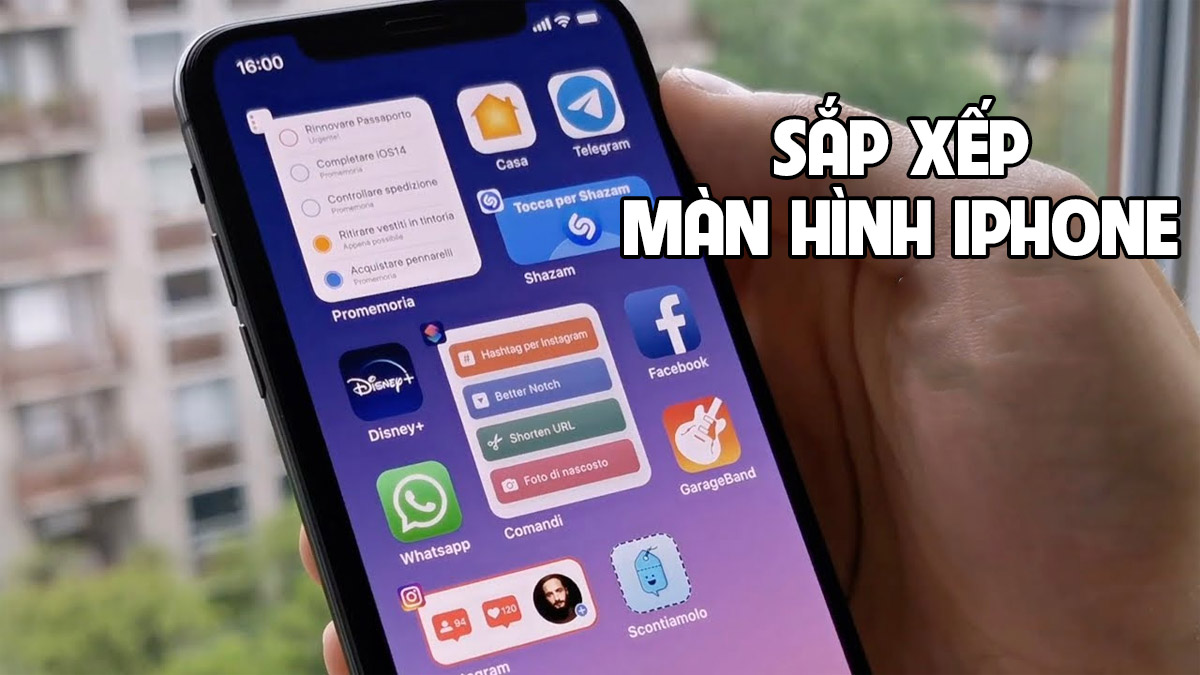 Cách sắp xếp màn hình iPhone gọn gàng, đẹp mắt Cách sắp xếp màn hình iPhone gọn gàng, đẹp mắt